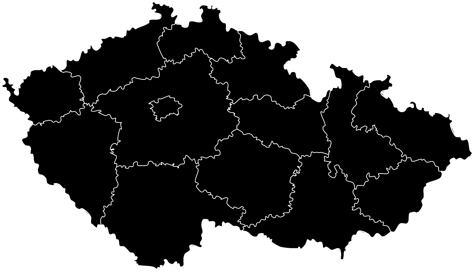 Mapa ČR OK Žaluzie